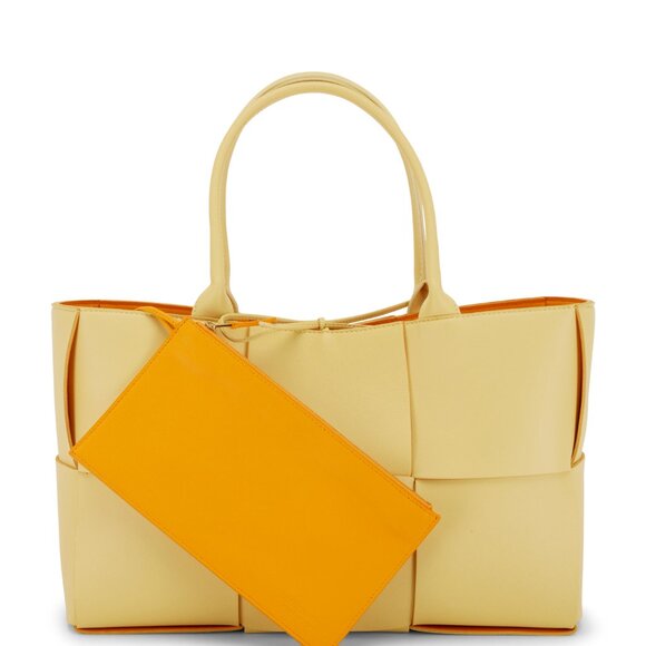 Bottega Veneta Acro Medium Woven Leather Tote - Picture 10 of 12